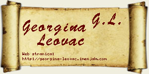 Georgina Leovac vizit kartica